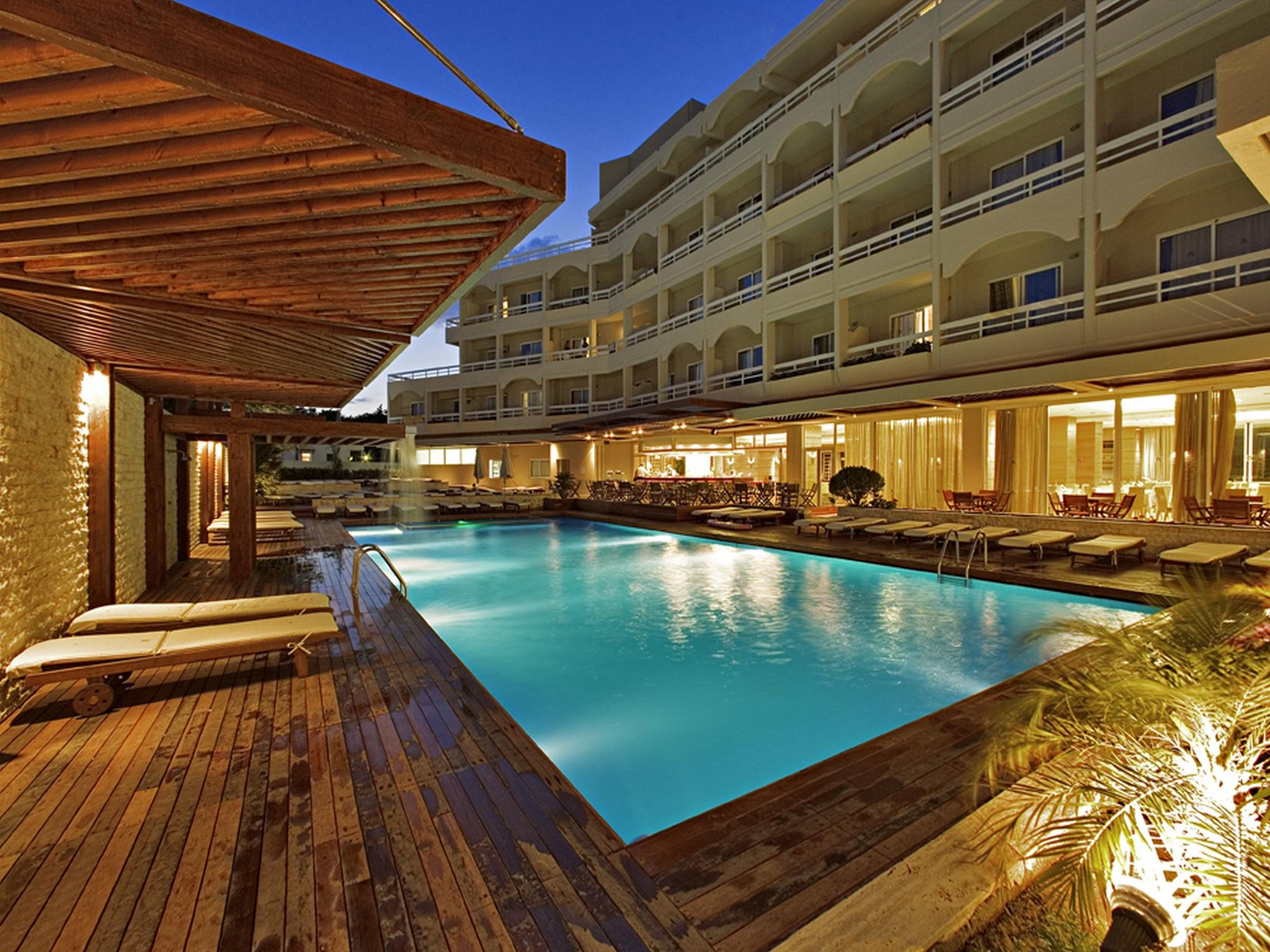 Athineon Hotel Rhodes City Bagian luar foto