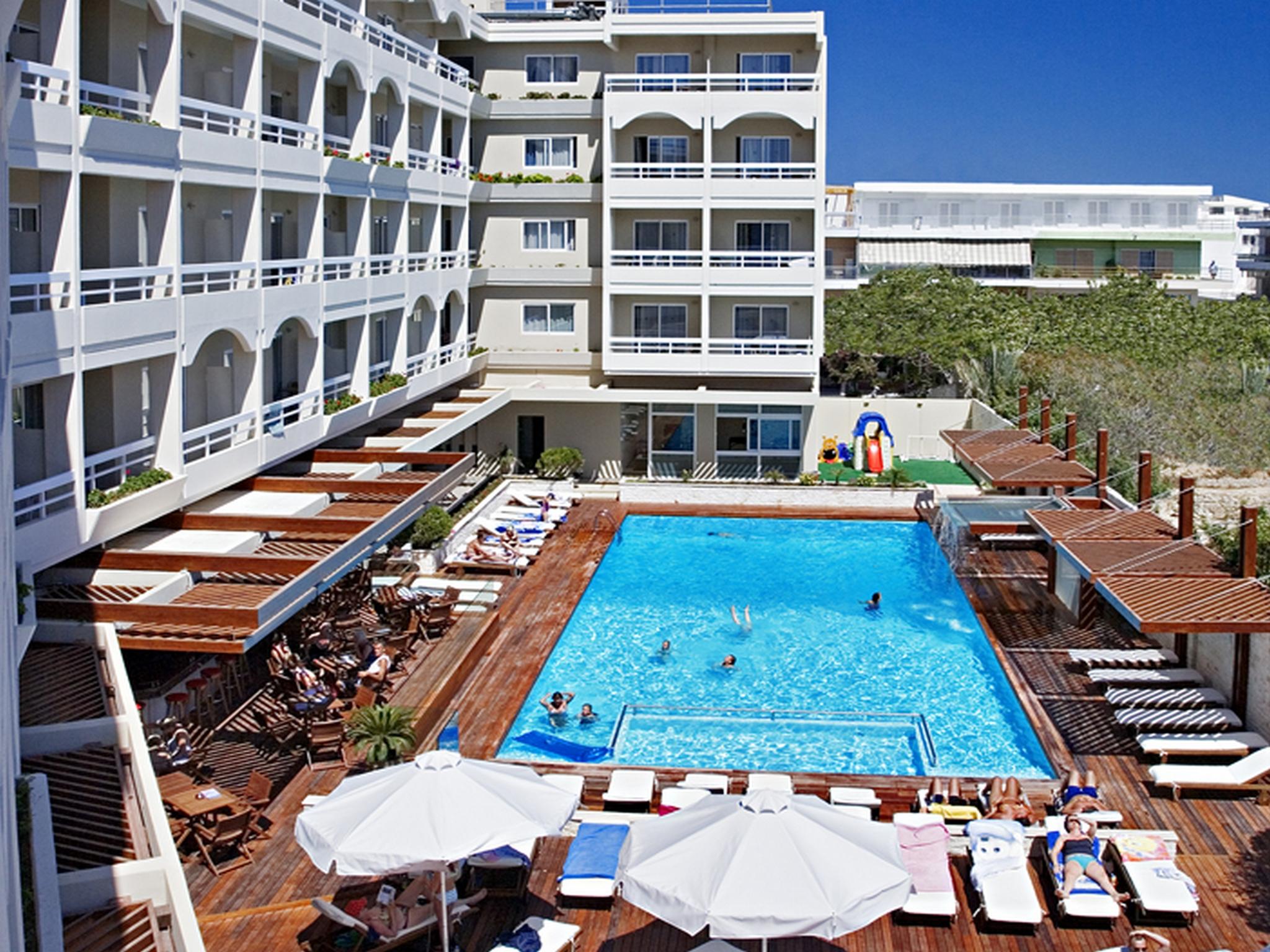 Athineon Hotel Rhodes City Bagian luar foto