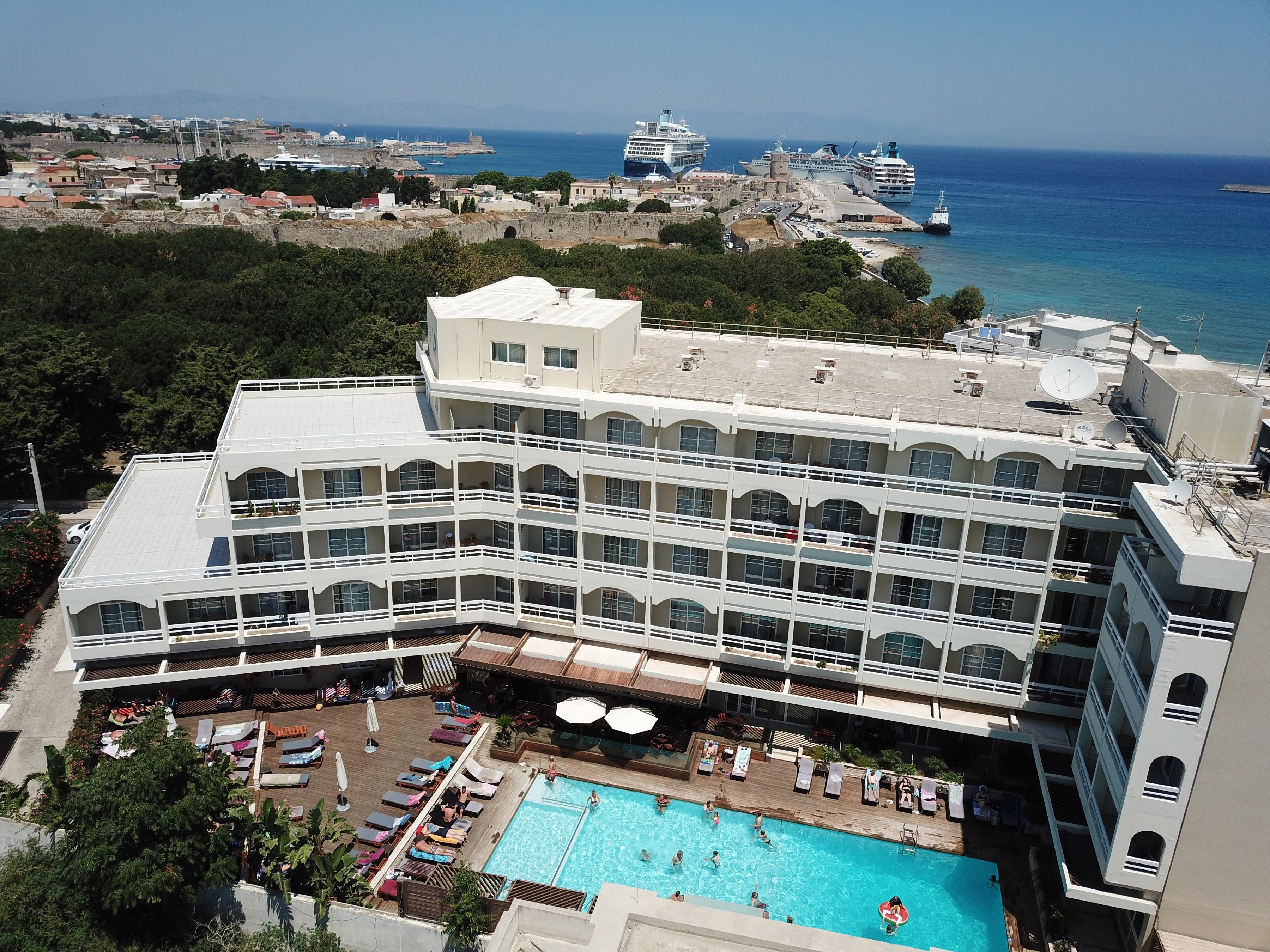 Athineon Hotel Rhodes City Bagian luar foto