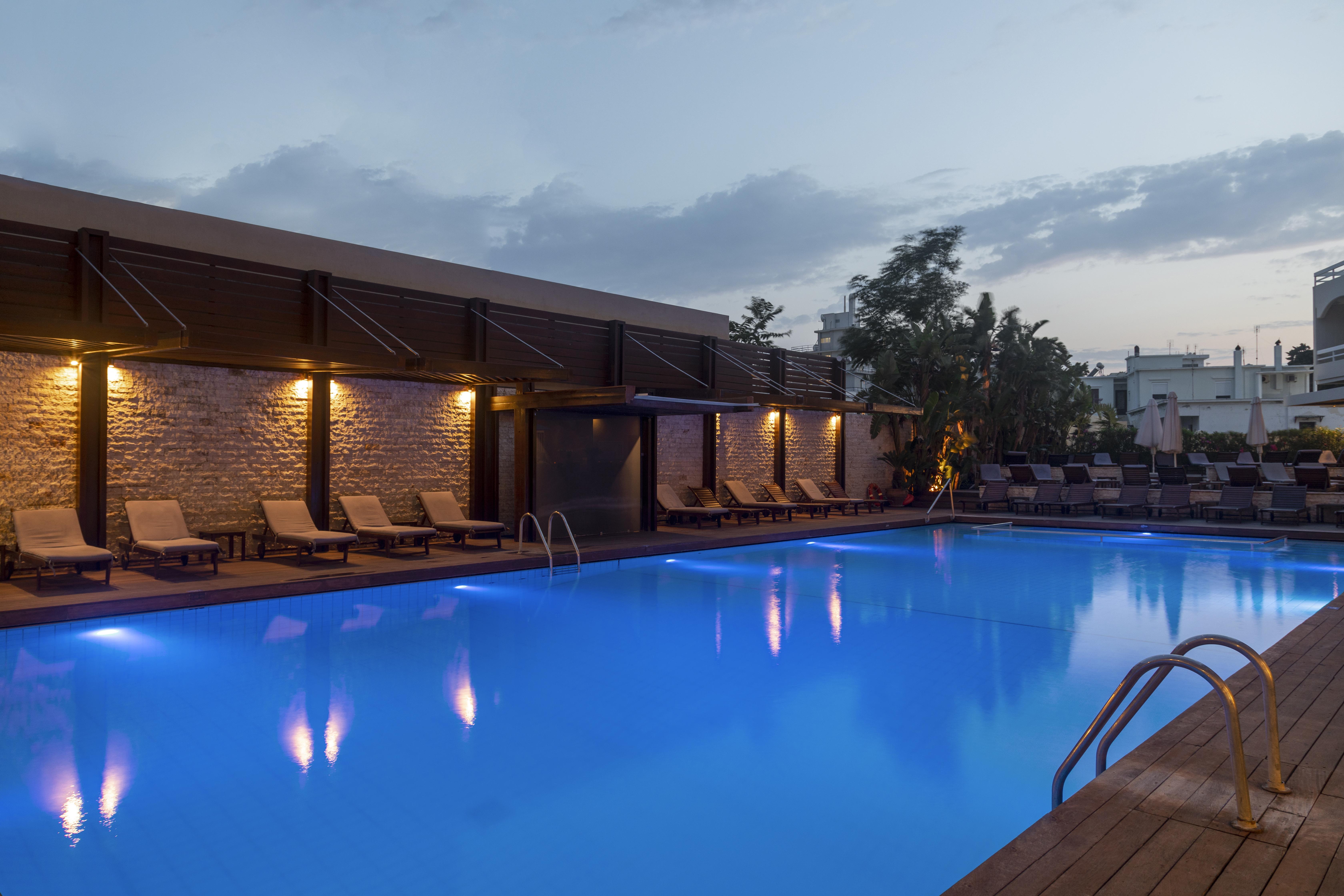 Athineon Hotel Rhodes City Bagian luar foto