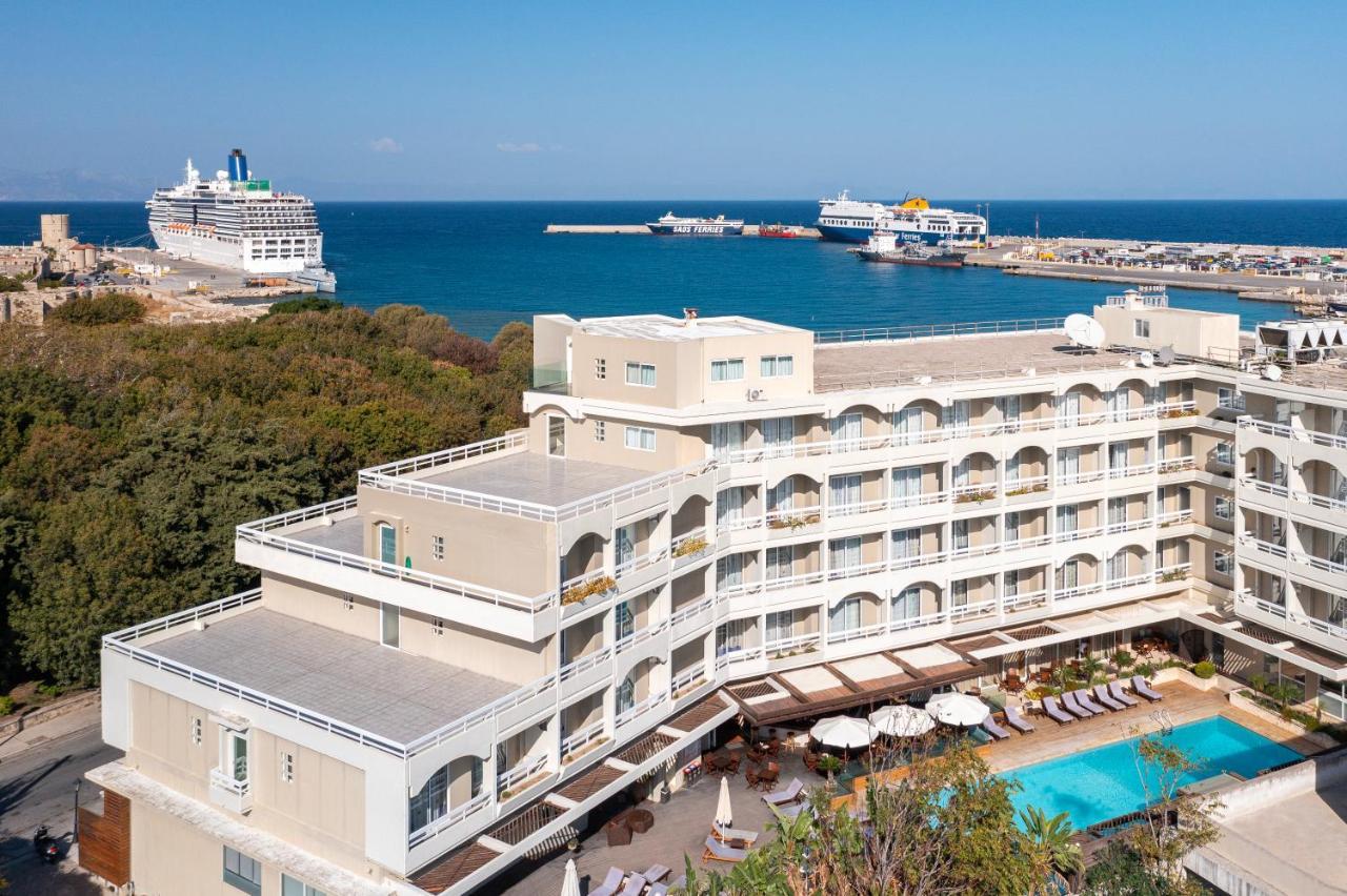 Athineon Hotel Rhodes City Bagian luar foto